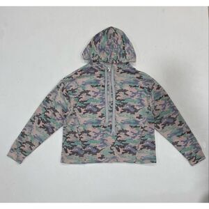 Fabletics Women’s XS Camo Half Zip Hoodie Pullover Pink Green